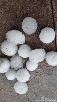 雹子的图片,天空中的冰晶盛宴